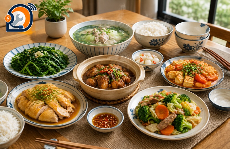 Nấu cơm gia đình